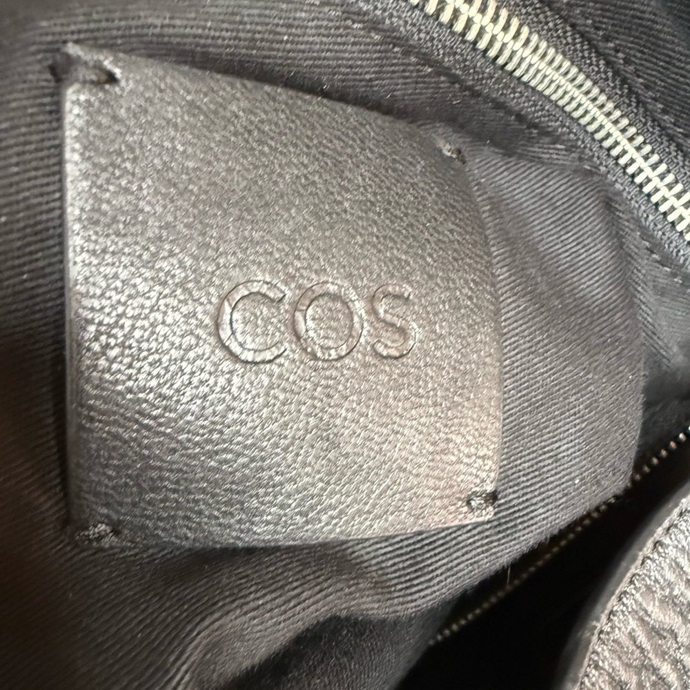 COS Black Leather Oversized Slouch Shoulder Bag - Picture 9 of 9
